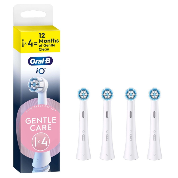 Oral B Borsthuvud iO Gentle Care 4st i gruppen HELSE OG SKJØNNHET / Munnpleie / Elektriske tannbørster tilbehør hos TP E-commerce Nordic AB (D34353)