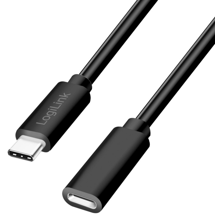 LogiLink USB-C Förlängningskabel 60W 3m Svart i gruppen Datautstyr / Kabler og adaptere / USB / USB-C hos TP E-commerce Nordic AB (D34368)