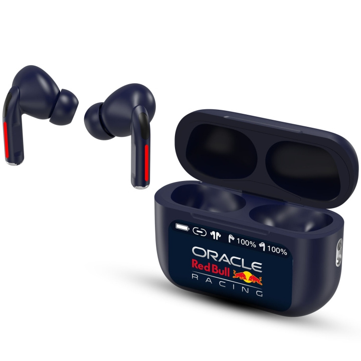 Oracle Red Bull Racing Hörlurar In-Ear Trådlösa TWS ANC ENC LED-Display RB-EB110 Blå i gruppen Elektronikk / Lyd & Bilde / Hodetelefoner & Tilbehør / Hodetelefoner hos TP E-commerce Nordic AB (D34387)