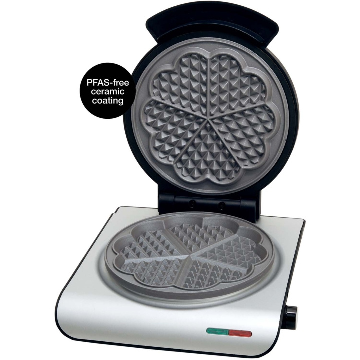 Åviken Våffeljärn 907.2 Keramiskt, Silver i gruppen HJEM, HUS OG HAGE / Husholdningsapparater / Vaffeljern hos TP E-commerce Nordic AB (D34425)