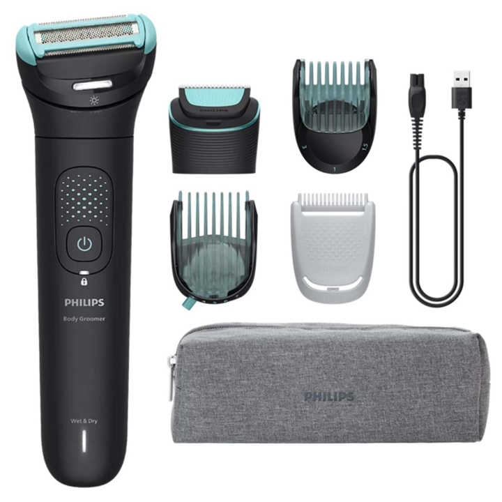 Philips Body Groomer 7000 Serien 2D-flexhuvud och dubbelt trim- och raksystem BG7470/15 i gruppen HELSE OG SKJØNNHET / Hår & styling / Barbering og trimming / Hårtrimmere hos TP E-commerce Nordic AB (D34460)