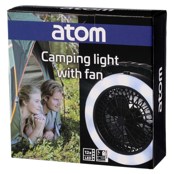 Atom Camping Lampa med Fläkt i gruppen SPORT, FRITID & HOBBY / Friluftsliv / Campinglamper hos TP E-commerce Nordic AB (D34491)