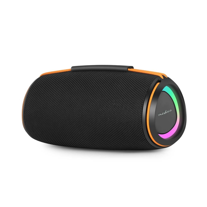 Nedis Bluetooth® Speaker | 360 min | Håndholdt design | 60 W | Stereo | Hjem / Portable / Utendørs | Linkable | Oransje / Sort i gruppen Elektronikk / Lyd & Bilde / Høyttalere & tilbehør / Bluetooth-høyttalere hos TP E-commerce Nordic AB (D34505)