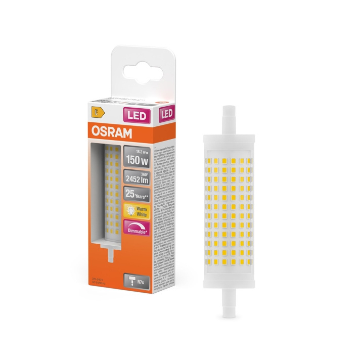 Osram Lyspære LED Line Dim 18,2W 827 Clear R7S i gruppen Elektronikk / Lys / LED-lys hos TP E-commerce Nordic AB (D34612)