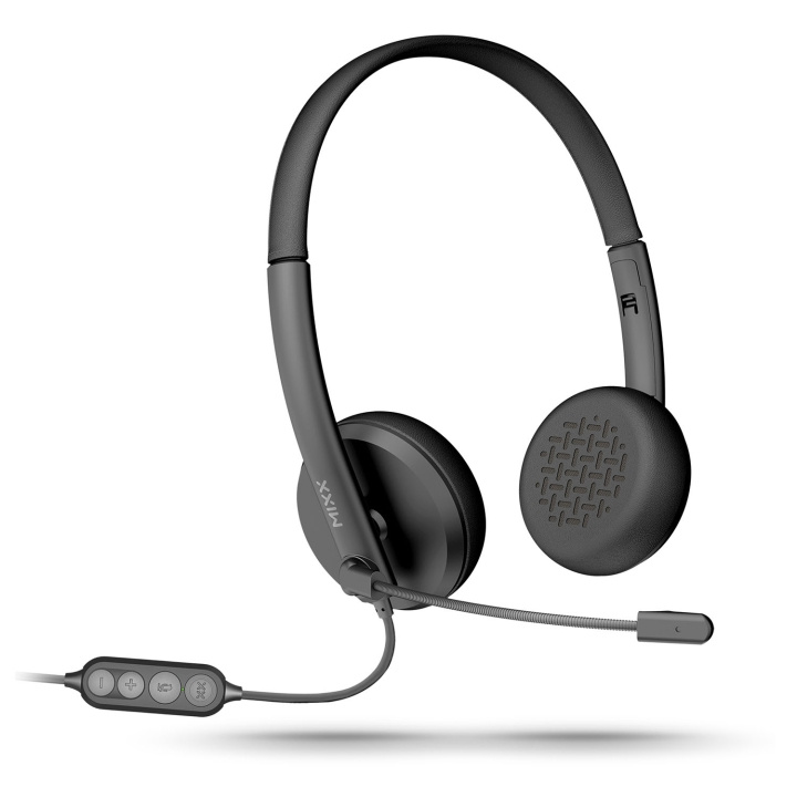 MIXX Stereo Hodesett H1u Kablet USB-A i gruppen Datautstyr / Datamaskin Tilbehør / Headset hos TP E-commerce Nordic AB (D34740)