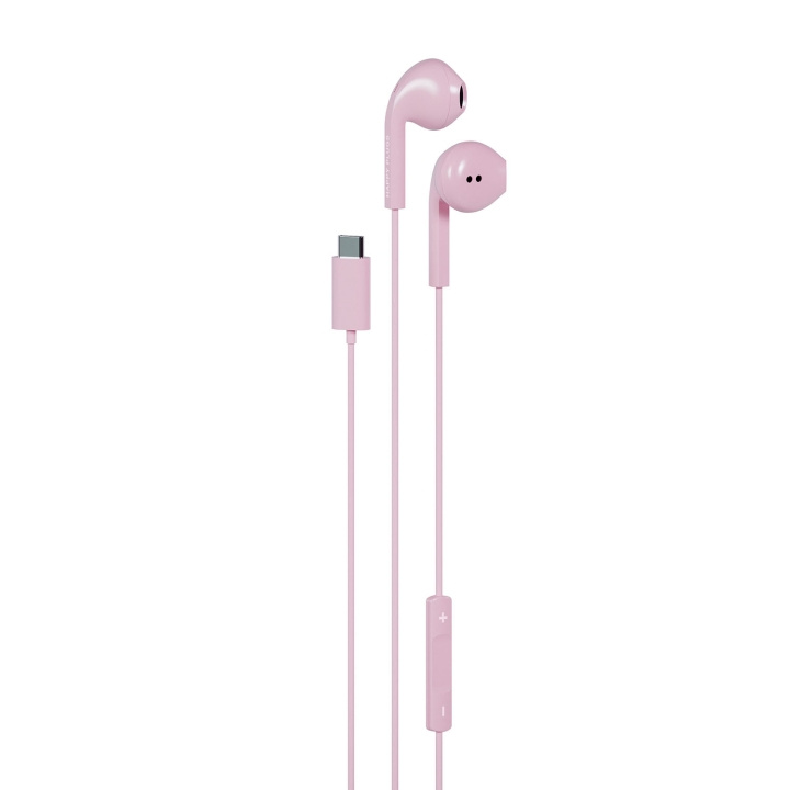 Happy Plugs Hodetelefon In-Ear USB-C Kablet Rosa i gruppen Elektronikk / Lyd & Bilde / Hodetelefoner & Tilbehør / Hodetelefoner hos TP E-commerce Nordic AB (D34760)