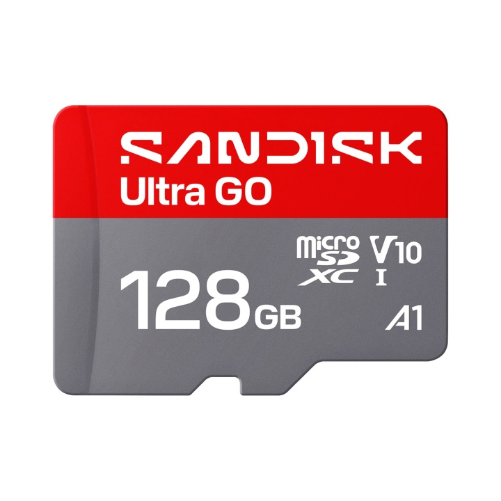 SanDisk MicroSD Ultra GO 128GB 190MB/s C10 UHS U1 A1 i gruppen Elektronikk / Lagringsmedia / Minnekort / SD/SDHC/SDXC hos TP E-commerce Nordic AB (D34844)