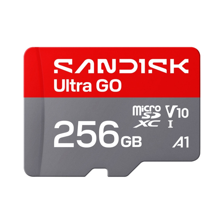 SanDisk MicroSD Ultra GO 256GB 1 190MB/s C10 UHS U1 A i gruppen Elektronikk / Lagringsmedia / Minnekort / SD/SDHC/SDXC hos TP E-commerce Nordic AB (D34845)