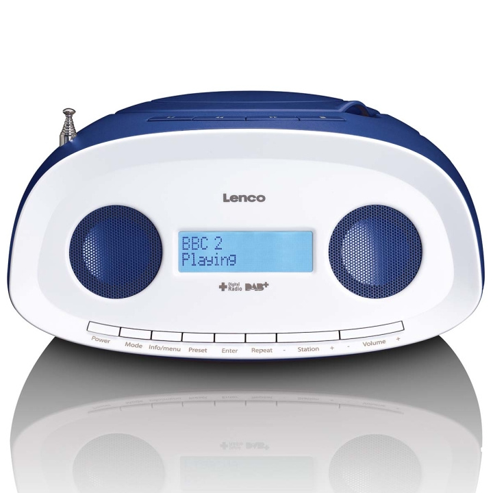 Lenco Bærbar DAB+/FM-radio med CD- og USB-spiller Blå i gruppen Elektronikk / Lyd & Bilde / Hjemmekino, HiFi og bærbar / Radio & Vekkerklokker / Radio hos TP E-commerce Nordic AB (D34896)