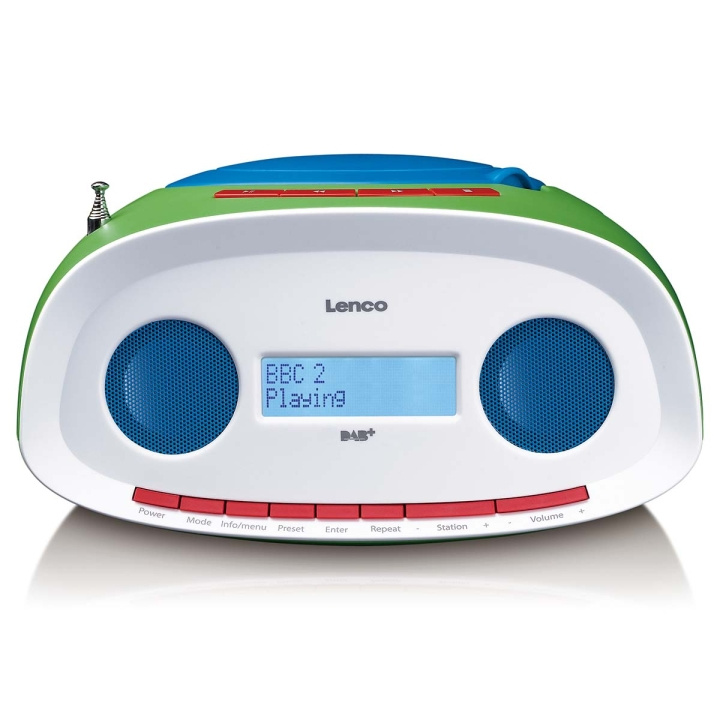 Lenco Bærbar DAB+/FM-radio med CD- og USB-spiller i gruppen Elektronikk / Lyd & Bilde / Hjemmekino, HiFi og bærbar / Radio & Vekkerklokker / Radio hos TP E-commerce Nordic AB (D34897)