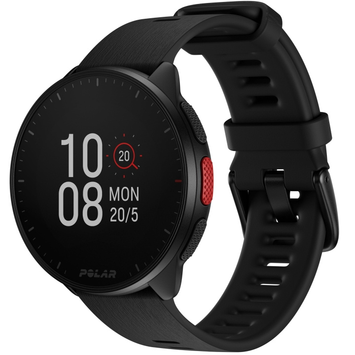 Polar Pacer Löparklocka GPS Night Black S-L i gruppen SPORT, FRITID & HOBBY / Smartwatch og Aktivitetsmålere / Smartwatches hos TP E-commerce Nordic AB (D34933)