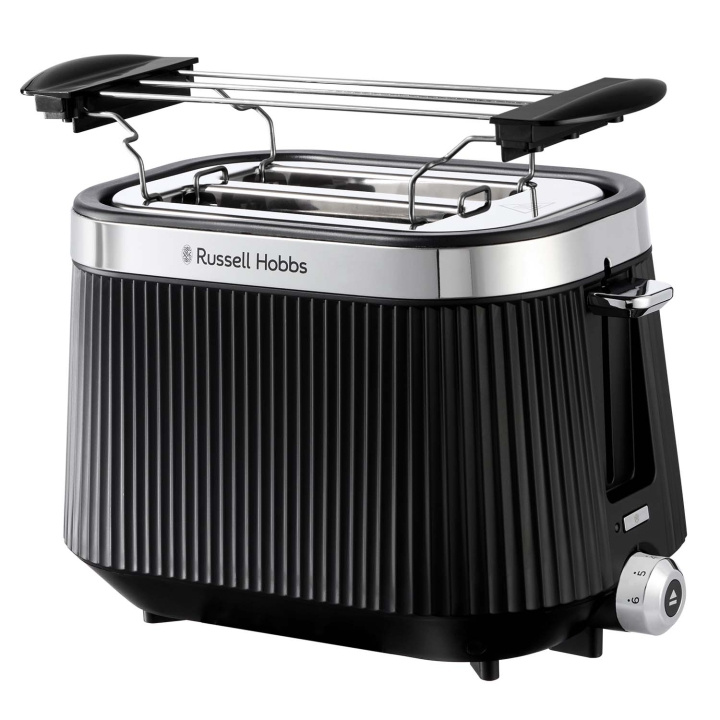 Russell Hobbs Brödrost Brontë 2skivors svart 26760-56 i gruppen HJEM, HUS OG HAGE / Husholdningsapparater / Brødristere og toastjern / Brødristere hos TP E-commerce Nordic AB (D34969)