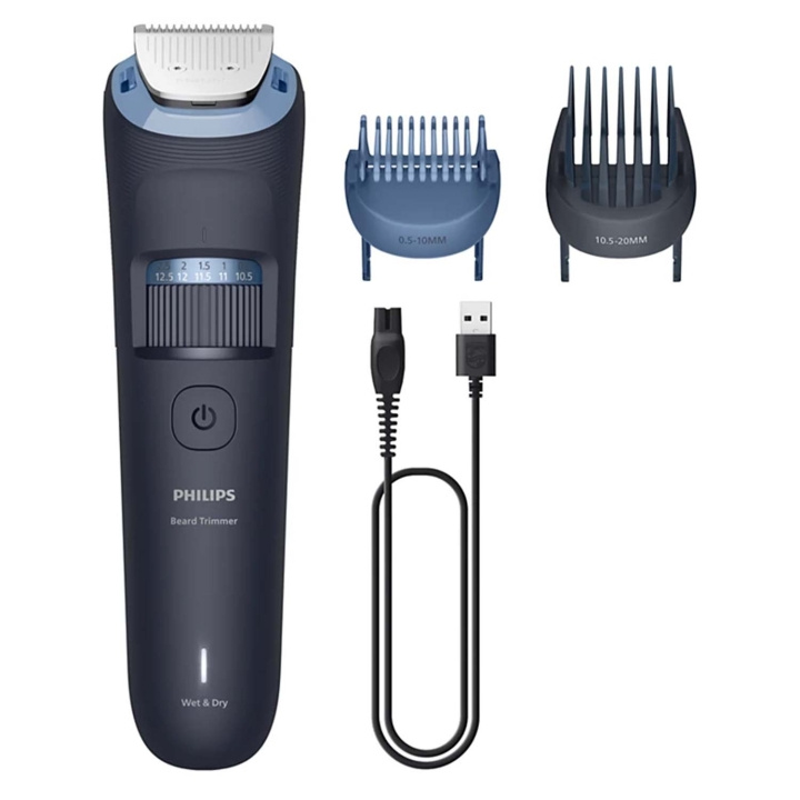 Philips Skäggtrimmer Precisionssteg om 0,5 mm, Blad helt i metall BT3665/15 i gruppen HELSE OG SKJØNNHET / Hår & styling / Barbering og trimming / Skjeggtrimmere og tilbehør hos TP E-commerce Nordic AB (D35079)