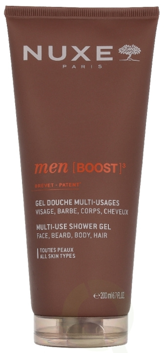 Nuxe Men Boost Multi-Use Shower Gel 200 ml i gruppen HELSE OG SKJØNNHET / Hudpleie / Kroppspleie / Bad- og dusjkrem hos TP E-commerce Nordic AB (D35247)