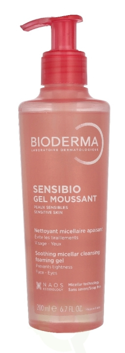 Bioderma Sensibio Gel Moussant 200 ml i gruppen HELSE OG SKJØNNHET / Hudpleie / Ansikt / Dagkrem hos TP E-commerce Nordic AB (D35297)