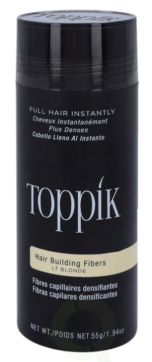 Toppik Hair Building Fibers - Light Blonde 55 g i gruppen HELSE OG SKJØNNHET / Hår & styling / Hårstyling hos TP E-commerce Nordic AB (D35407)
