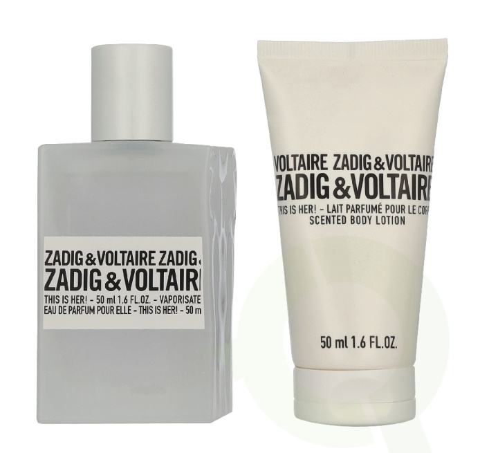 Zadig & Voltaire This Is Her! Giftset 100 ml Edp Spray 50ml/Body Lotion 50ml i gruppen HELSE OG SKJØNNHET / Gavesett / Gavesett for henne hos TP E-commerce Nordic AB (D35550)