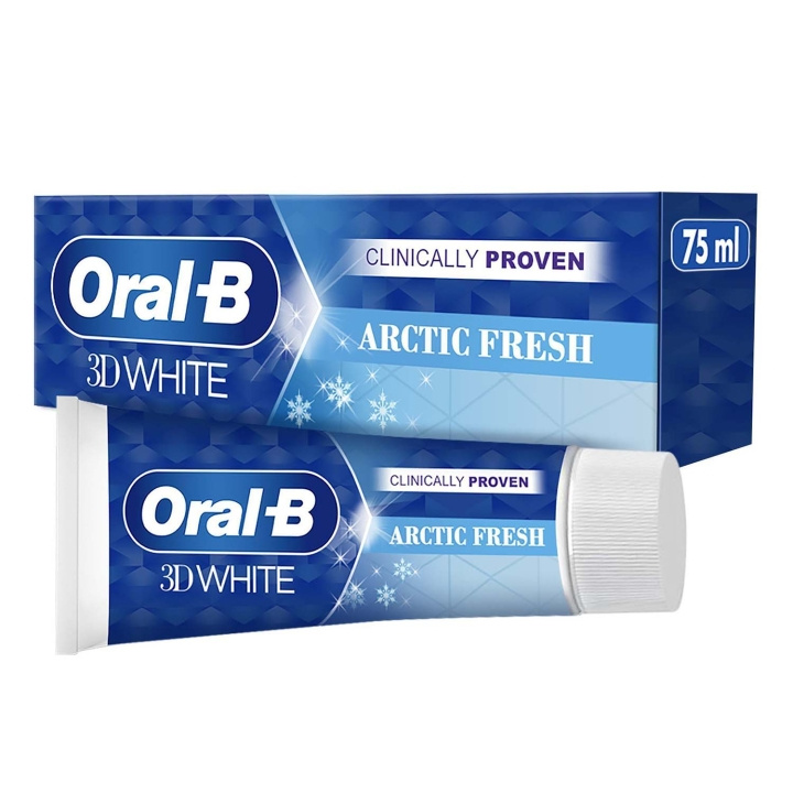 Oral B Tandkräm 3D White Arctic Fresh 75ml i gruppen HELSE OG SKJØNNHET / Munnpleie / Whiteningprodukter hos TP E-commerce Nordic AB (D35622)