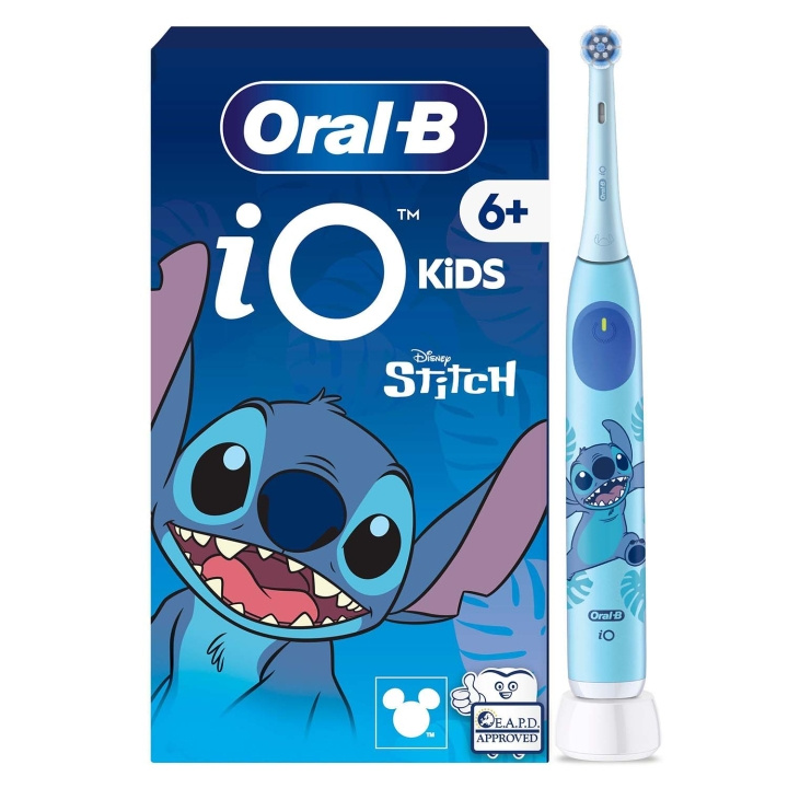 Oral B Eltandborste iO2 Kids 6+ Stitch i gruppen HELSE OG SKJØNNHET / Munnpleie / Elektriske tannbørster hos TP E-commerce Nordic AB (D35625)