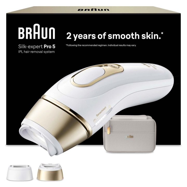Braun IPL Silk·expert Pro 5, Hårborttagning Hemma, 2 huvuden, PL5210 i gruppen HELSE OG SKJØNNHET / Hår & styling / Hårfjerning / IPL og laser hos TP E-commerce Nordic AB (D35641)