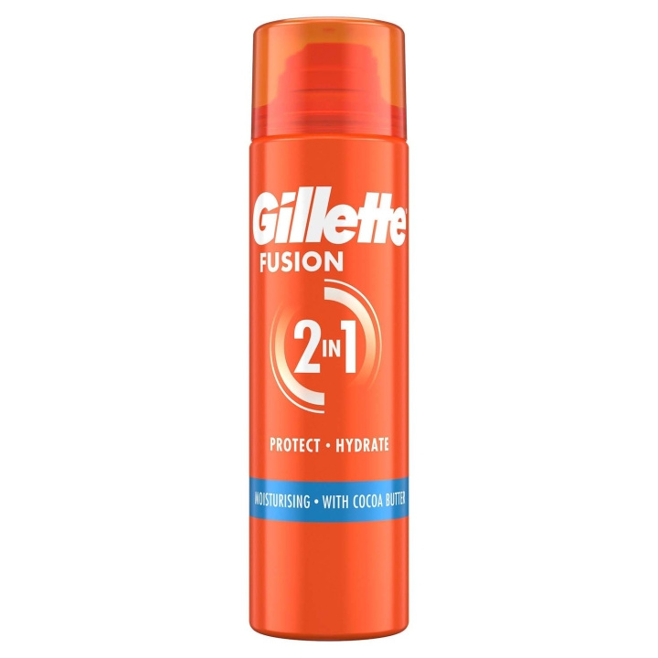 Gillette Rakgel Fusion Ultra Moist, Återfuktande för män med Kakaosmör, 200ml i gruppen HELSE OG SKJØNNHET / Hår & styling / Barbering og trimming hos TP E-commerce Nordic AB (D35777)