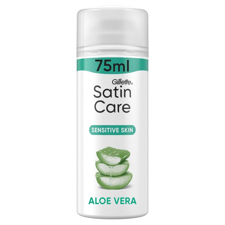 Gillette Venus Rakgel Satin Care för Kvinnor med en touch av Aloe Vera för Känslig Hud, 75ml i gruppen HELSE OG SKJØNNHET / Hår & styling / Barbering og trimming hos TP E-commerce Nordic AB (D35787)