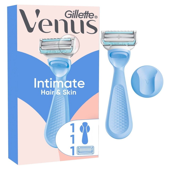 Gillette Venus Rakhyvel Intimate + 1st rakblad för Intimområdet i gruppen HELSE OG SKJØNNHET / Hår & styling / Barbering og trimming / Barberhøvler og tilbehør hos TP E-commerce Nordic AB (D35788)