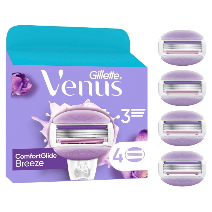 Gillette Venus Rakblad Comfortglide Breeze 4st i gruppen HELSE OG SKJØNNHET / Hår & styling / Barbering og trimming hos TP E-commerce Nordic AB (D35790)