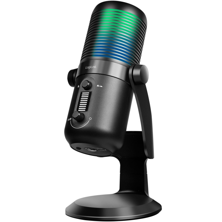 LogiLink Mikrofon USB Riktad/Rundstrålande NRC RGB Svart i gruppen Datautstyr / Datamaskin Tilbehør / Mikrofoner hos TP E-commerce Nordic AB (D35827)