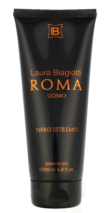 Laura Biagiotti Roma Uomo Nero Estremo Shower Gel 200 ml i gruppen HELSE OG SKJØNNHET / Hudpleie / Kroppspleie / Bad- og dusjkrem hos TP E-commerce Nordic AB (D35863)