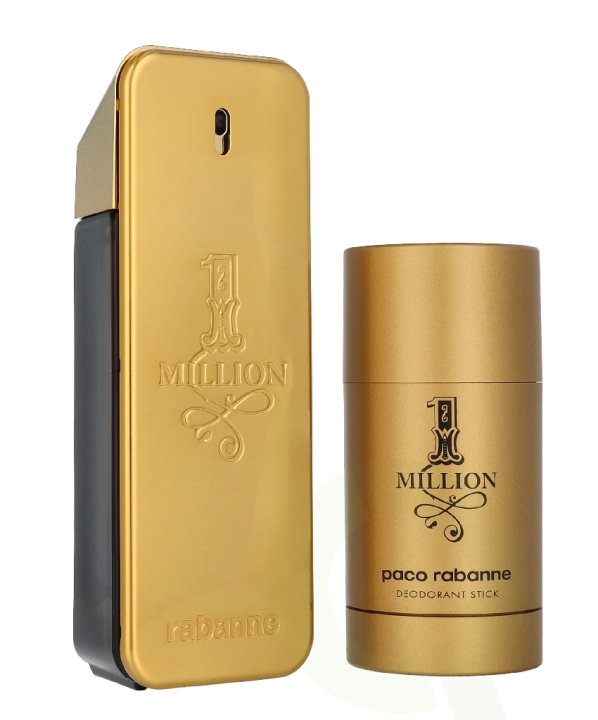 Paco Rabanne 1 Million Giftset 175 ml Edt Spray 100ml/Deodorant Stick 75ml i gruppen HELSE OG SKJØNNHET / Duft og parfyme / Parfyme / Parfyme for han hos TP E-commerce Nordic AB (D35961)