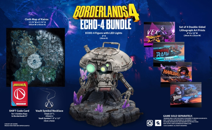 Borderlands 4 ECHO-4 Bundle (PS5) i gruppen Elektronikk / TV-spill & tilbehør / Sony PlayStation 5 / Spill hos TP E-commerce Nordic AB (D36004)