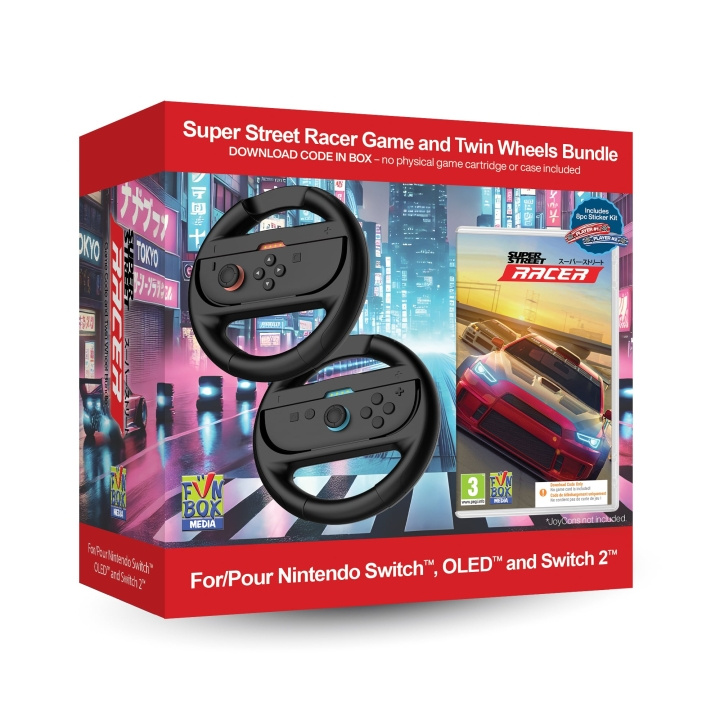 iMP TECH Super Street: Racer Game with Twin Racing Wheels Bundle i gruppen Elektronikk / TV-spill & tilbehør / Nintendo Switch 2 / Spel hos TP E-commerce Nordic AB (D36497)