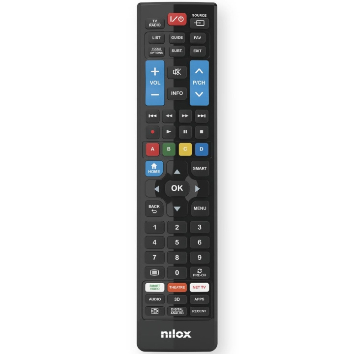 Nilox Universalfjärrkontroll 5-i-1 Panasonic/Philips/Sony/LG/Samsung TV i gruppen Elektronikk / Lyd & Bilde / TV og tilbehør / Fjernkontroller hos TP E-commerce Nordic AB (D36546)
