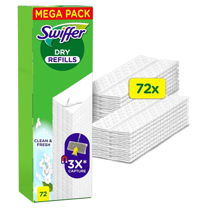 Swiffer Dammvippa refiller, torra 72st (2x36) med doft i gruppen HJEM, HUS OG HAGE / Rengjøringsprodukter / Vaskerom hos TP E-commerce Nordic AB (D36584)