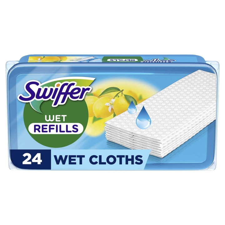 Swiffer Dammvippa refiller 24st fuktiga med citrusdoft i gruppen HJEM, HUS OG HAGE / Rengjøringsprodukter / Vaskerom hos TP E-commerce Nordic AB (D36585)