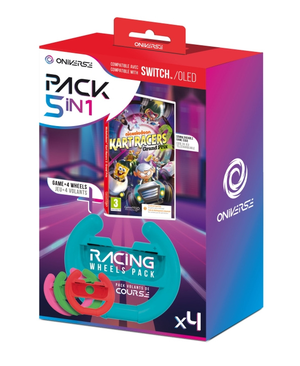 Nsw Bundle Ciab Nickelodeon Kart Racers 2: Grand Prix + 4 Wheels (Switch) i gruppen Elektronikk / TV-spill & tilbehør / Nintendo Switch / Spel hos TP E-commerce Nordic AB (D36630)