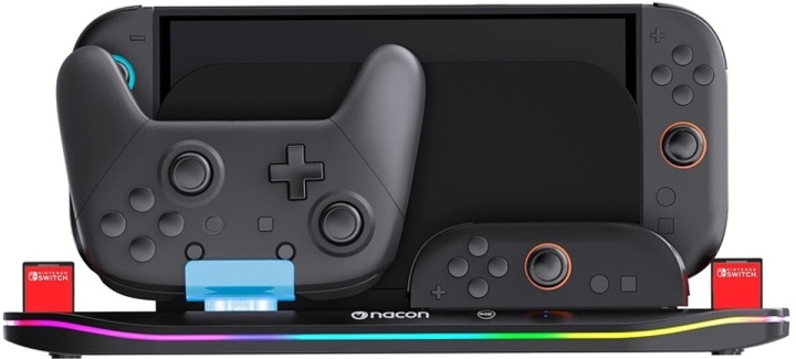NACON Ladestasjon XL for Nintendo Switch II – Lad 4 Joy-Cons i gruppen Elektronikk / TV-spill & tilbehør / Nintendo Switch 2 / Tilbehør hos TP E-commerce Nordic AB (D36972)