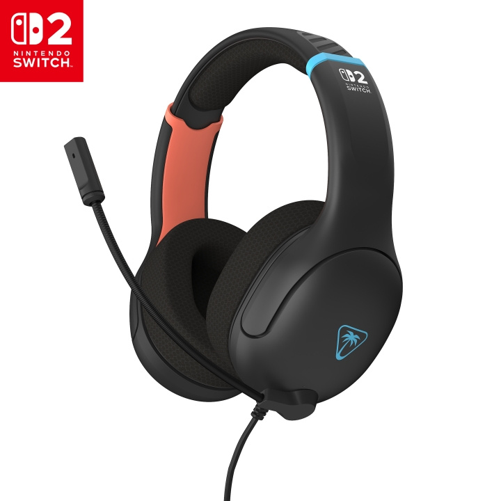 Turtle Beach Airlite Fit-hodesett i kullsvart for Nintendo Switch™ 2 i gruppen Elektronikk / TV-spill & tilbehør / Nintendo Switch 2 / Tilbehør hos TP E-commerce Nordic AB (D36997)