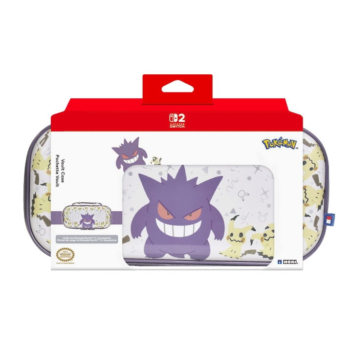 Hori Vault-etui til Switch 2 – Gengar & Mimikyu – Lilla i gruppen Elektronikk / TV-spill & tilbehør / Nintendo Switch 2 hos TP E-commerce Nordic AB (D37036)