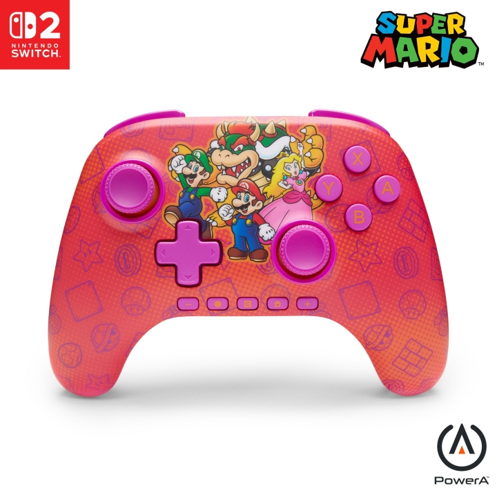 PowerA Advantage Wireless Controller for Nintendo Switch 2 – Mario og venner i gruppen Elektronikk / TV-spill & tilbehør / Nintendo Switch 2 / Tilbehør hos TP E-commerce Nordic AB (D37067)