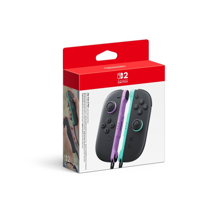 Nintendo Joy-Con 2 par lys lilla/lys grønn i gruppen Elektronikk / TV-spill & tilbehør / Nintendo Switch 2 / Tilbehør hos TP E-commerce Nordic AB (D37122)