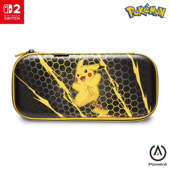 PowerA Slim Case for Nintendo Switch 2 - Pikachu Storm i gruppen Elektronikk / TV-spill & tilbehør / Nintendo Switch 2 / Tilbehør hos TP E-commerce Nordic AB (D37132)