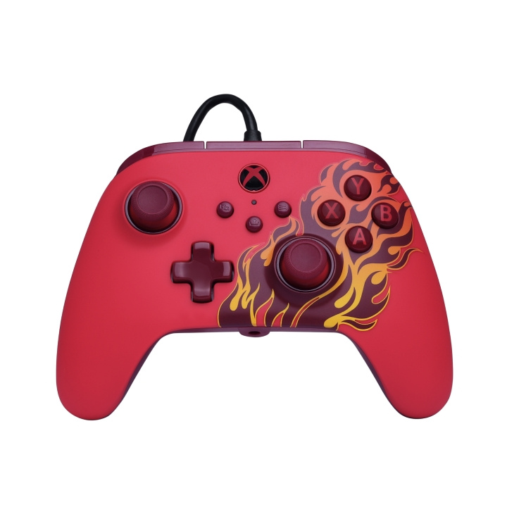 PowerA Advantage Wired Controller – Red Blaze i gruppen Elektronikk / TV-spill & tilbehør / Xbox Series X / Tilbehør hos TP E-commerce Nordic AB (D37178)