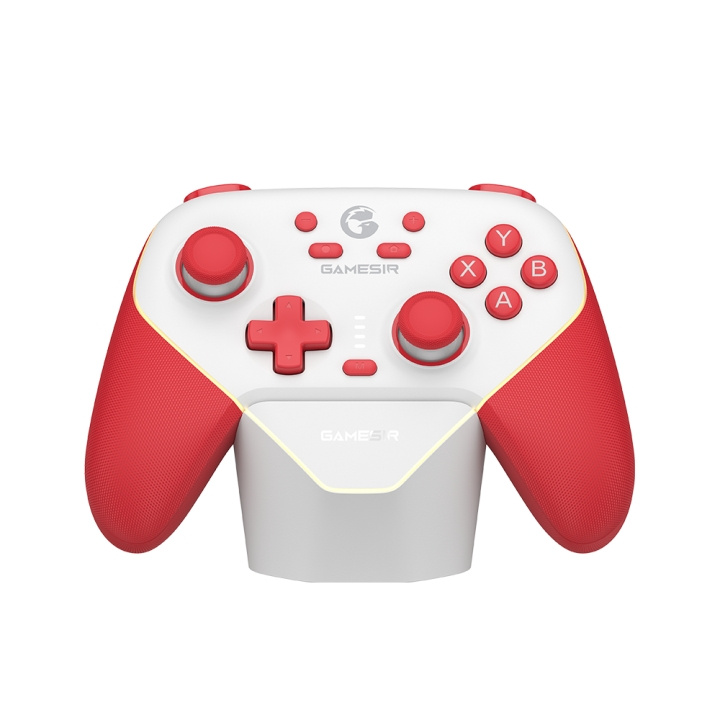 GameSir Super Nova Multiplatform Gamepad – rød og hvit i gruppen Elektronikk / TV-spill & tilbehør / Nintendo Switch hos TP E-commerce Nordic AB (D37190)