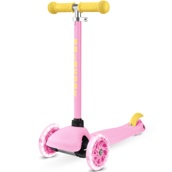 Bold Cube Barnescooter – Tenny 3-hjuls scooter, rosa (SKY008) i gruppen LEKER, BARN OG BABY / Uteleker / Sykler & sparkesykler hos TP E-commerce Nordic AB (D37276)