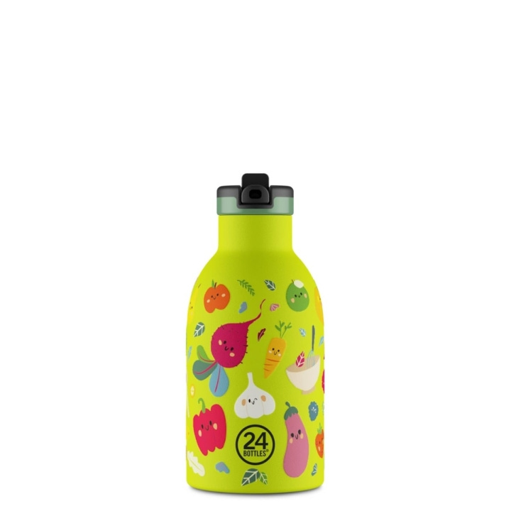 24Bottles Clima – Veggie Friends – Lime – 330 ml i gruppen SPORT, FRITID & HOBBY / Friluftsliv / Termoser og flasker hos TP E-commerce Nordic AB (D37351)