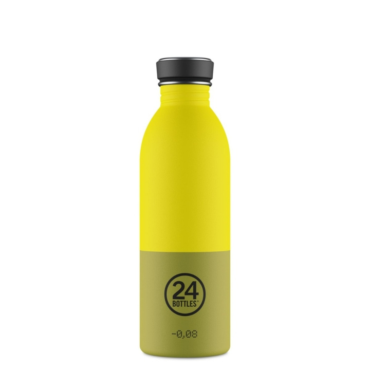 24Bottles Urban Bottle – Grønn, Gul – 500 ml i gruppen SPORT, FRITID & HOBBY / Friluftsliv / Termoser og flasker hos TP E-commerce Nordic AB (D37356)
