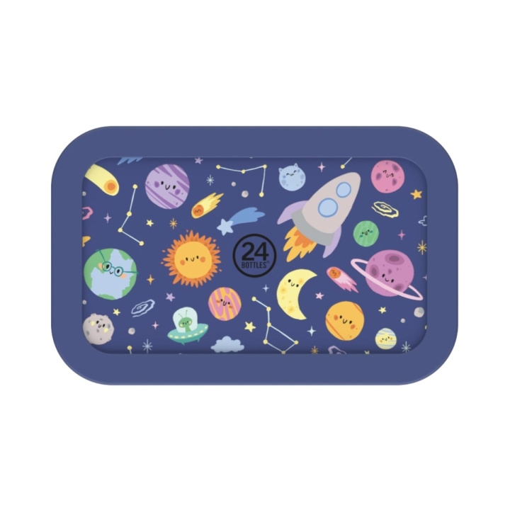 24Bottles Snackbox Space Friends – Blå – Liten i gruppen HJEM, HUS OG HAGE / Kjøkkenutstyr / Matbokser & Matbeholder hos TP E-commerce Nordic AB (D37357)