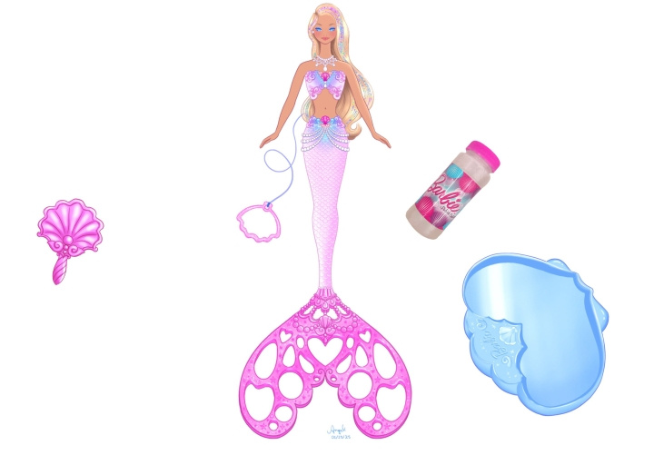 Barbie Bubbletastic Mermaid (JLW56) i gruppen LEKER, BARN OG BABY / Leker / Dukker & tilbehør hos TP E-commerce Nordic AB (D37410)